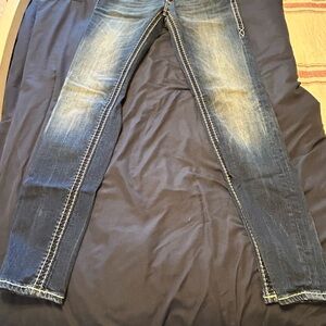 Rock Revival Faded Blue Denim Jeans